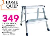 Home Quip 2 Step Stool Aluminium