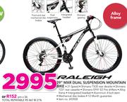 Raleigh 29" MXR Dual Suspension Mountain Bike