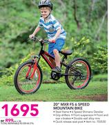 Raleigh 20" MXR FS 6 Speed Mountain Bike