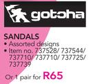 Gotoha Sandals-For 1 Pair