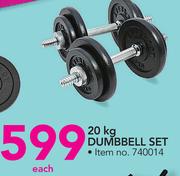 Everlast Dumbbell Set-20Kg Each