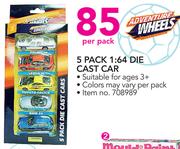 Adventure Wheels 5 Pack 1:64 Die Cast Car-Per Pack