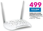 TP-Link Wireless N300 Modem Router