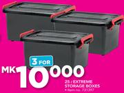 Extreme Storage Boxes-3x25Ltr