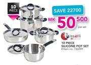 Tissolli 10 Piece Silicone Pot Set-Per Set