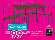 Tilo 5 Piece Dinette Set