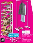 Mainstays 30 Pair Shoe Rack