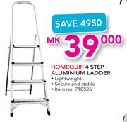 Homequip 4 Step Aluminium Ladder
