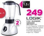 Logik 2 In 1 Blender Grinder RSH-245611-01