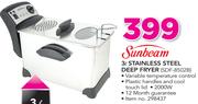 Sunbeam 3Ltr Stainless Steel Deep Fryer SDF-8502B