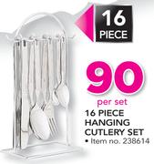 16 Piece Hanging Cutlery Set-Per Set