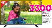 Sinotec 43" FHD LED TV With DVB-T2