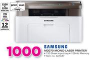 Samsung 3 In 1 Mono Laser Printer M2070