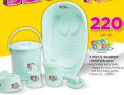 Baby Care 7 Piece Bumper Hamper Mint-Per Set