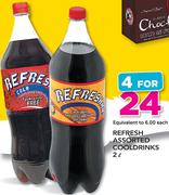 Refresh Assorted Cooldrinks-4x2Ltr