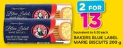 Bakers Blue Label Marie Biscuits-2x200g