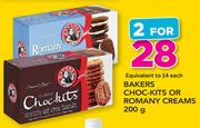 Bakers Choc-Kits Or Romany Creams-2x200g