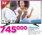 Hisense 32" Digital LED TV LHD32D50TS