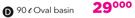 CenPlast 90Ltr Oval Basin