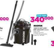 Hoover 1800W Wet And Dry Vacuum