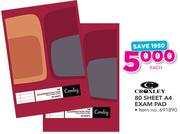 Croxley 80 Sheet A4 Exam Pad-Each