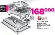 Tissolli 9.5Ltr Double Stainless Steel Chafing Dish