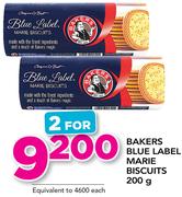 Bakers Blue Label Marie Biscuits-2x200g