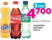 Assorted Buddies-3x500ml
