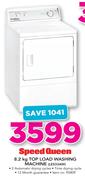Speed Queen 8.2Kg Top Load Washing Machine LES33AW