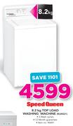 Speed Queen 8.2Kg Top Load Washing Machine RLWS21