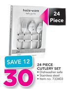 Haus Ware 24 Piece Cutlery Set