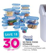 Great Value 50 Piece Food Storage-Per Set