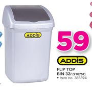 Addis Flip Top Bin-32Ltr