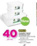 Addis Clearly Neat Storage Set-Per Set