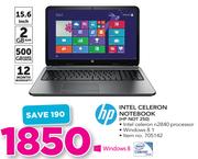 HP 15.6" Intel Celeron Notebook HP NOT 250