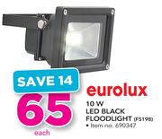 Eurolux 10W LED Black Floodlight FS198