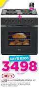 Defy 2 Piece 60cm Oven And Hob Cooking Set DBO 458-Per Set