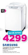 Samsung 13Kg White Top Load Washing Machine WA13F5S2UWW F