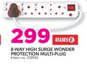 Ellies 8 Way High Surge Wonder Protection Multi Plug
