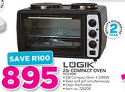 Logik 25Ltr Compact Oven LCO250A