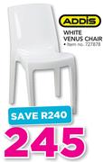 Addis White Venus Chair