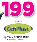 CenPlast 90Cm Round Table