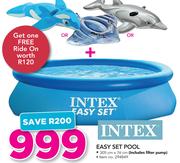 Intex Easy Set Pool 305x76Cm+ Free Ride On
