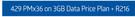 HP 15 Notebook-On 3GB Data Price Plan + R216