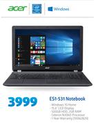 Acer ES1-531 Notebook