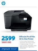 HP Officejet Pro 8710e All In One Printer