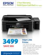 Epson Inkjet L386 Printer