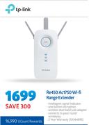 TP Link Re450 AC1750 WiFi Range Extender