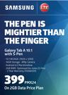 Samsung Galaxy Tab A 10.1 With S Pen-On 2GB Data price Plan