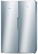 Bosch 324Ltr Metallic Fridge KSV33NI30 + Bosch 220Ltr Mretallic Freezer GSN33VI30